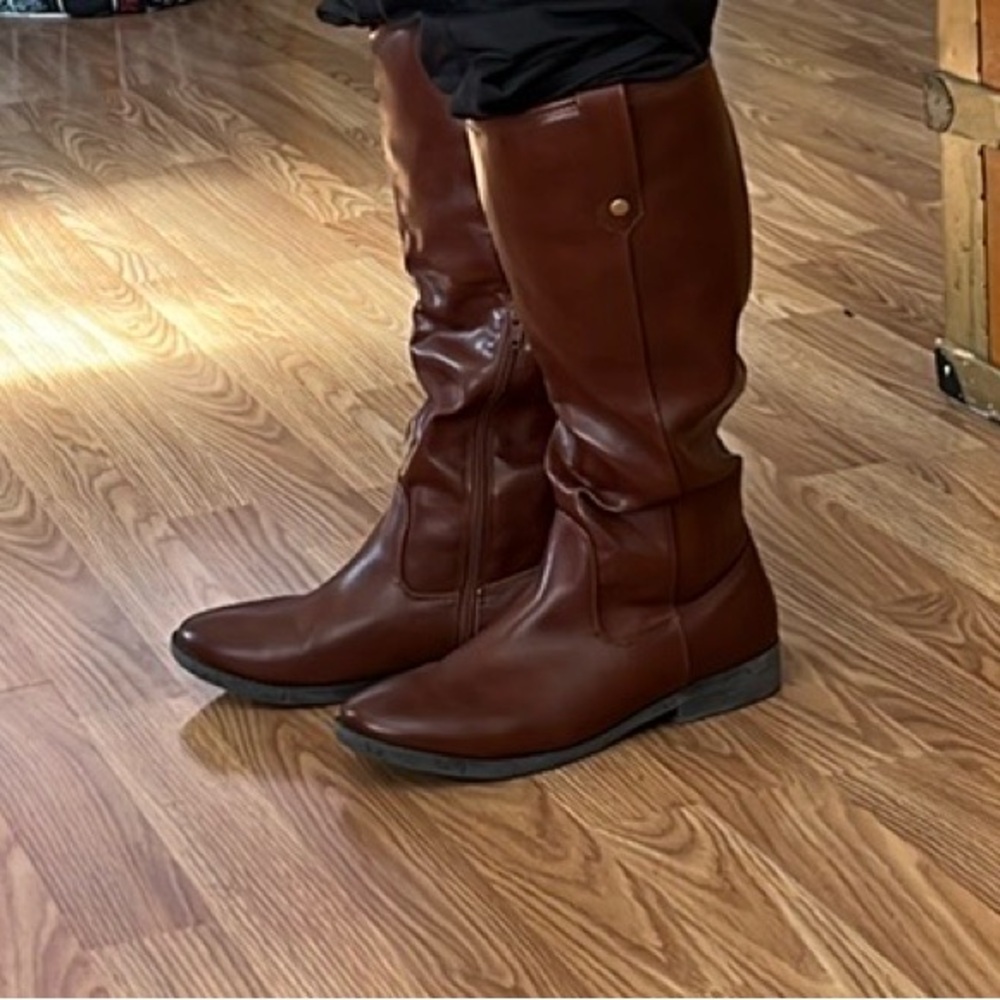 True Craft Womens Boots Cognac Size 9 1/2 Medium